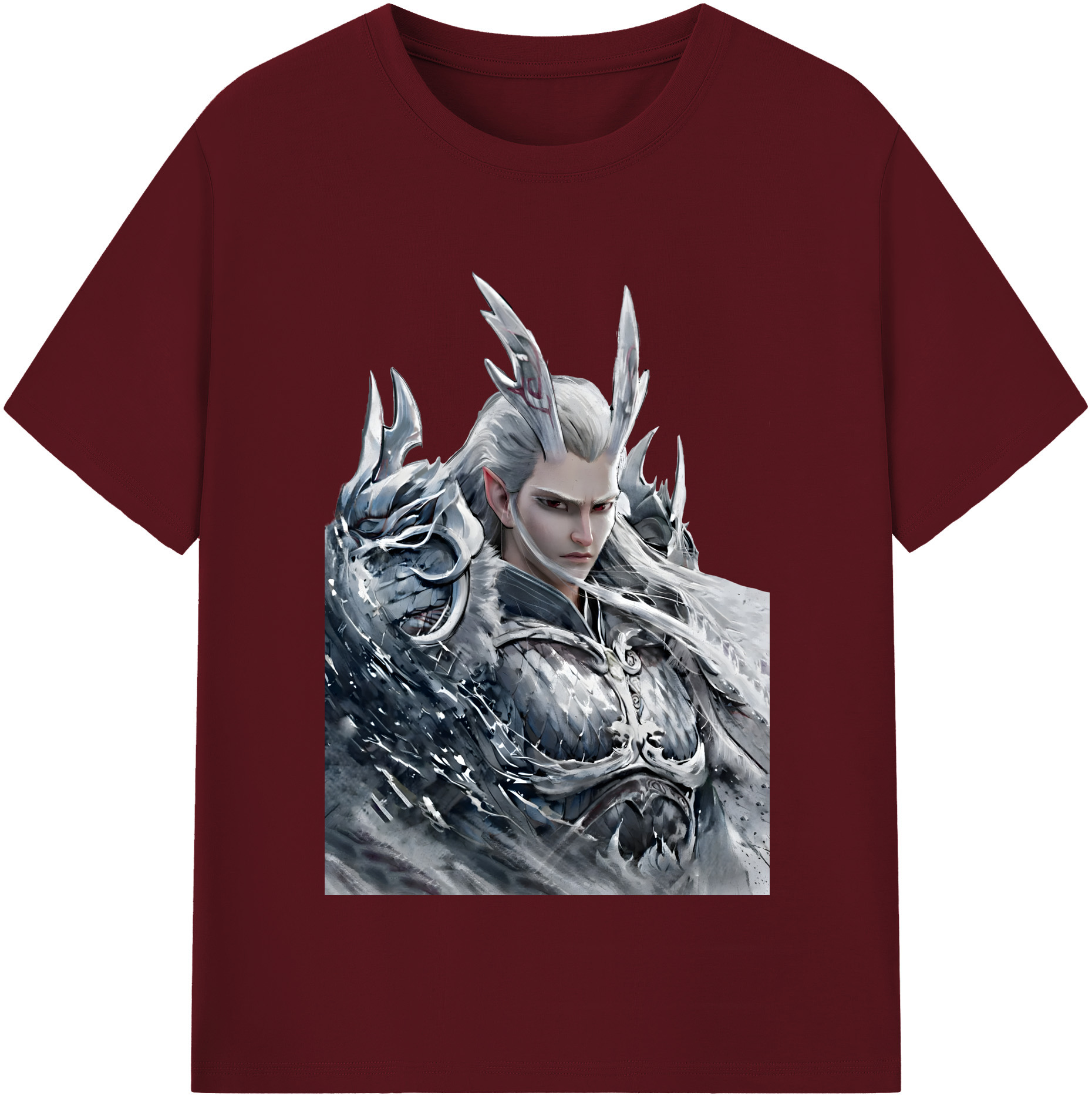 （画像用） Ne Zha 2 ナタ 魔童の大暴れ 綿100％半袖Tシャツ（フロントプリント）